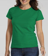 3516 LA T Ladies' Fine Jersey Longer Length T-Shirt Kelly