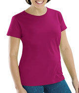 3516 LA T Ladies' Fine Jersey Longer Length T-Shirt Fuchsia