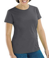 3516 LA T Ladies' Fine Jersey Longer Length T-Shirt Charcoal