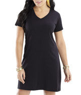 3522 LA T Ladies T-Shirt Dress Black