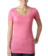 3530 Next Level The Scoop Tee Hot Pink