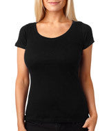 3530 Next Level The Scoop Tee Black