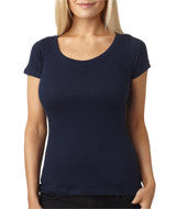 3530 Next Level The Scoop Tee Midnight Navy