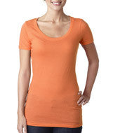 3530 Next Level The Scoop Tee Light Orange
