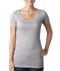 3530 Next Level The Scoop Tee Heather Grey (90/10)