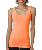 3533 Next Level The Jersey Tank Neon Heather Orange