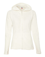 Colorado Clothing - Ladies' Plush Fleece Aspen Hooded Full-Zip - 6233 White