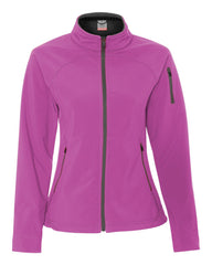Colorado Clothing - Ladies' Soft Shell Jacket - 4015 Sangria/_city_grey