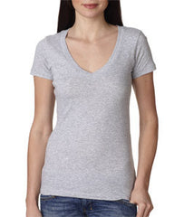 3540 Next Level The Deep V Heather Grey (90/10)