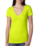 3540 Next Level The Deep V Neon Yellow
