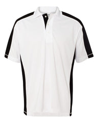 FeatherLite - Colorblocked Moisture Free Mesh Sport Shirt - 0465 White/_black