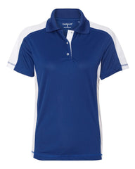 FeatherLite - Ladies' Colorblocked Moisture Free Mesh Sport Shirt - 5465 Royal/_white