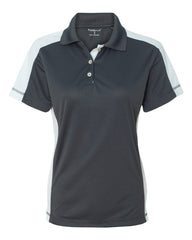 FeatherLite - Ladies' Colorblocked Moisture Free Mesh Sport Shirt - 5465 Steel/_white