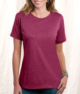 3578 LA T Ladies' Vintage Jersey Longer-Length Tee Vintage Burgundy