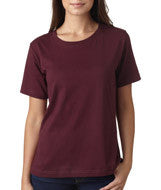 3580 LA T Ladies’ Combed Ring-Spun Jersey T-Shirt Maroon