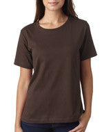 3580 LA T Ladies’ Combed Ring-Spun Jersey T-Shirt Brown