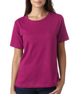 3580 LA T Ladies’ Combed Ring-Spun Jersey T-Shirt Fuchsia