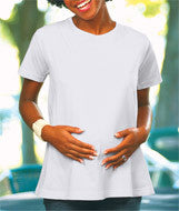 3585 LA T Ladies' Jersey Maternity Top White