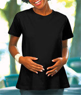 3585 LA T Ladies' Jersey Maternity Top Black