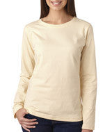 3588 LA T Ladies’ Combed Ring-Spun Jersey Long-Sleeve T-Shirt Natural