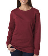 3588 LA T Ladies’ Combed Ring-Spun Jersey Long-Sleeve T-Shirt Garnet