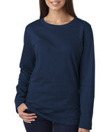 3588 LA T Ladies’ Combed Ring-Spun Jersey Long-Sleeve T-Shirt Navy