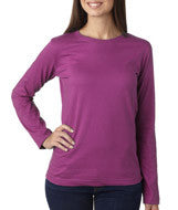 3588 LA T Ladies’ Combed Ring-Spun Jersey Long-Sleeve T-Shirt Plum