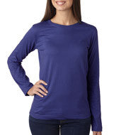3588 LA T Ladies’ Combed Ring-Spun Jersey Long-Sleeve T-Shirt Purple