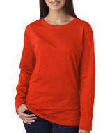 3588 LA T Ladies’ Combed Ring-Spun Jersey Long-Sleeve T-Shirt Orange