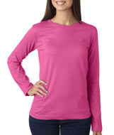 3588 LA T Ladies’ Combed Ring-Spun Jersey Long-Sleeve T-Shirt Raspberry Sorbet