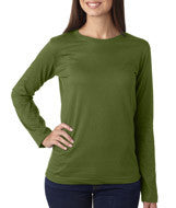 3588 LA T Ladies’ Combed Ring-Spun Jersey Long-Sleeve T-Shirt Olive