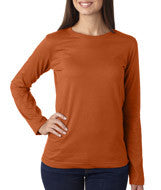 3588 LA T Ladies’ Combed Ring-Spun Jersey Long-Sleeve T-Shirt Texas Orange