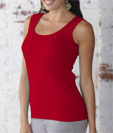 3590 LA T Ladies CRS Jersey Tank Red