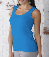 3590 LA T Ladies CRS Jersey Tank Cobalt Blue