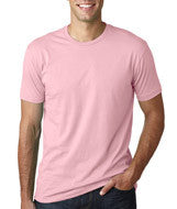 3600 Next Level Men's Premium Fitted Short-Sleeve Crew Light Pink