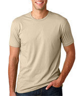 3600 Next Level Men's Premium Fitted Short-Sleeve Crew Cream