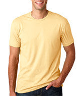3600 Next Level Men's Premium Fitted Short-Sleeve Crew Banana Cream