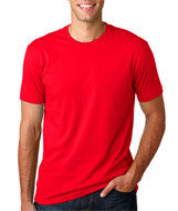 3600 Next Level Men's Premium Fitted Short-Sleeve Crew Red