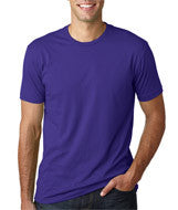 3600 Next Level Men's Premium Fitted Short-Sleeve Crew Purple Rush
