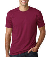 3600 Next Level Men's Premium Fitted Short-Sleeve Crew Cardinal