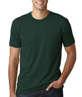 3600 Next Level Men's Premium Fitted Short-Sleeve Crew Forest Green