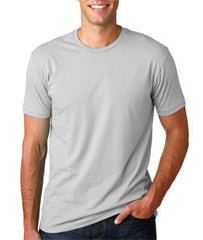 3600 Next Level Premium Fitted Short-Sleeve Crew Light Grey
