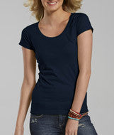 3604 LA T Junior Deep Scoop Longer Length T Navy