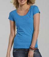 3604 LA T Junior Deep Scoop Longer Length T Cobalt Blue