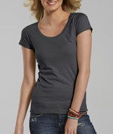 3604 LA T Junior Deep Scoop Longer Length T Charcoal