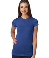 3605 LA T Juniors' Fine Jersey Vintage Longer Length T-Shirt Vintage Royal