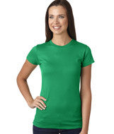 3616 LA T Juniors’ Fine Jersey Longer Length T-Shirt Kelly