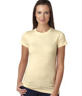 3616 LA T Juniors’ Fine Jersey Longer Length T-Shirt Butter