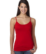 3623 LA T Junior Spaghetti Strap Tank Red