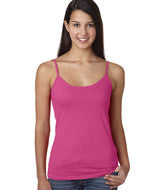 3623 LA T Junior Spaghetti Strap Tank Raspberry Sorbet